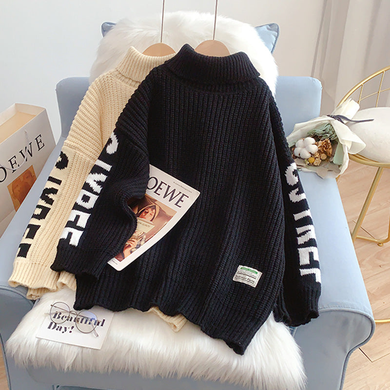 Pull col montant en fil épais vent paresseux 5231