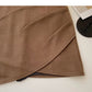 Jupe portefeuille taille haute froissée à motif irrégulier personnalisée 5306 