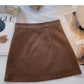 A-line skirt design zipper high waist skirt  5329