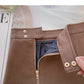 A-line skirt design zipper high waist skirt  5329