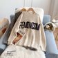 Pull col rond lettre Lazy Wind 5186