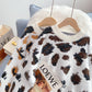 Pull femme en mohair imprimé léopard 5200