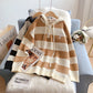 Pull à capuche rayé Pull à capuche rayé 5192