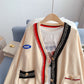 Nouveau manteau pull vintage de style universitaire pour femmes 5122