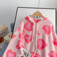 Pull rouge net love pull femme ample à capuche pull 5114 