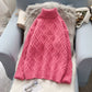 Pull col roulé torsadé vintage avec haut en tricot 5108