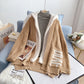 Manteau pull en laine d'agneau mi-long style paresseux 5163