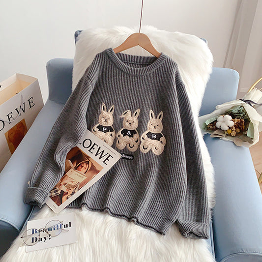 Pull mignon de dessin animé japonais pull paresseux 5146