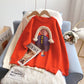 Joli pull tressé en trois dimensions pour petite fille 5141