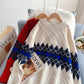 Pull rouge torsadé de style rétro étranger pour femme 5265