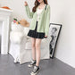 Petit cardigan tricoté frais manteau étranger 5269