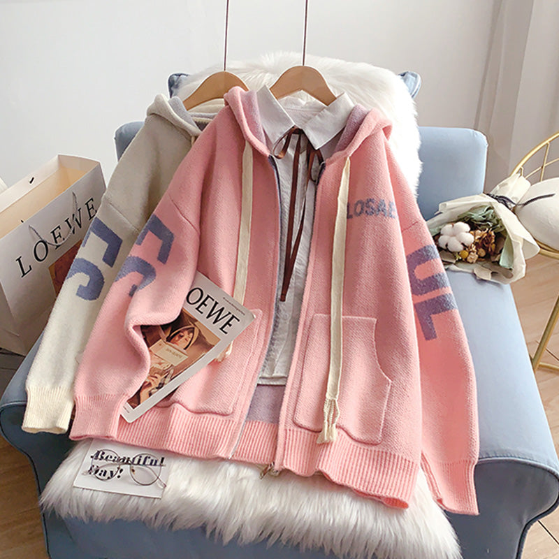 Pull cardigan à capuche bleu Klein Bodyguard 5247