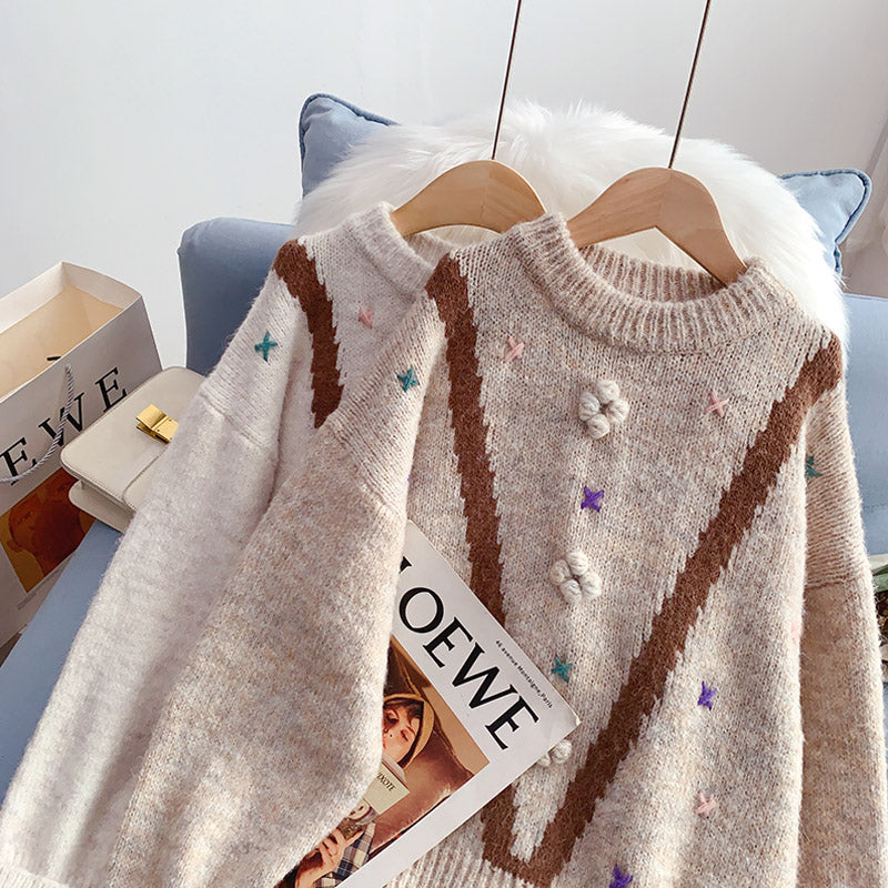 Petit pull frais et doux design Sense pull top 5140
