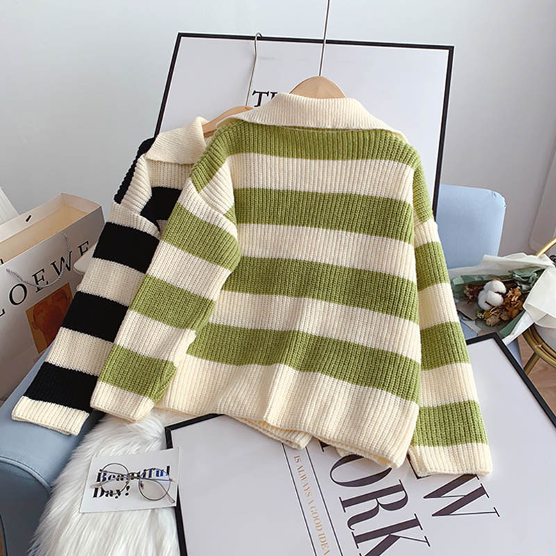 Pull ample à rayures 5115