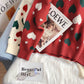 Pull femme Love Sweater Pull tricoté à bas haut 5129