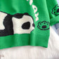 Pull de dessin animé mignon de style collégien style paresseux ample 5234