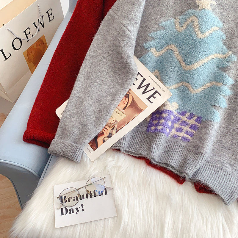 Pull à thème de Noël vintage japonais 5145