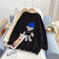 Pull chapeau tridimensionnel mignon ours design féminin sens minorité 5199