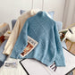 Pull col montant nouveau haut tricoté à bas 5162