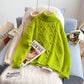 Pull col roulé torsadé pull pull top 5191