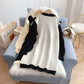 Pull long de style universitaire et robe en tricot de style étranger 5164