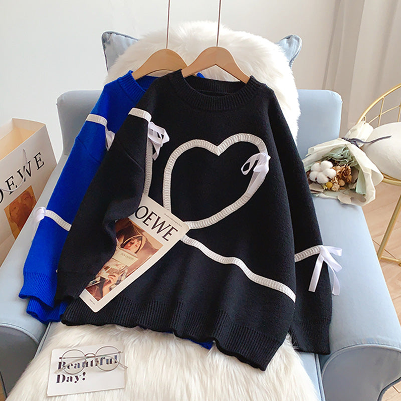 Pull décoratif Klein Blue Ribbon Love 5213