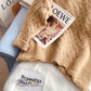 Pull col roulé piqué en laine d'agneau design 5177