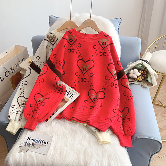 Pull Ours de dessin animé Lazy Wind 5147