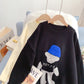 Pull chapeau tridimensionnel mignon ours design féminin sens minorité 5199