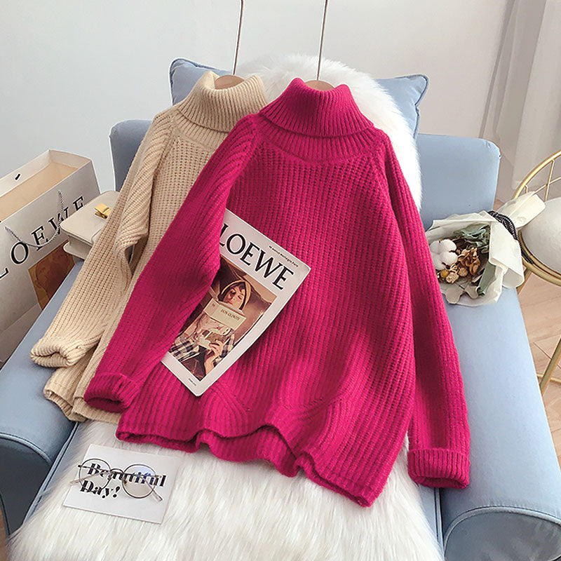Haut de chemise en tricot épais et paresseux de style étranger 5206