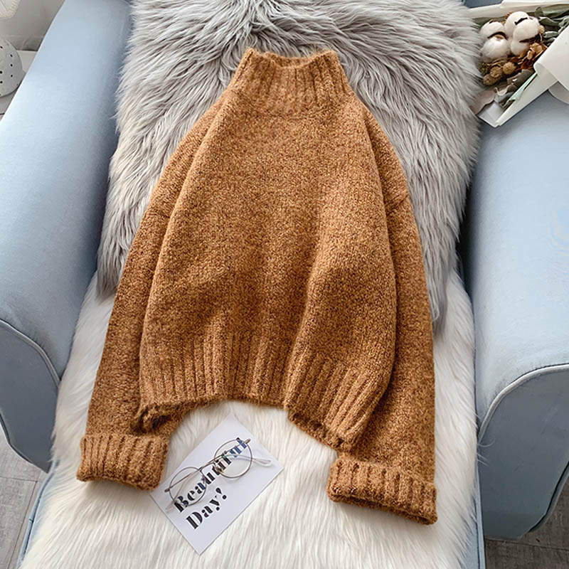 Pull col roulé avec doublure et pull à l'intérieur 5161