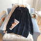 Pull col roulé bleu Klein Pull vintage 5211