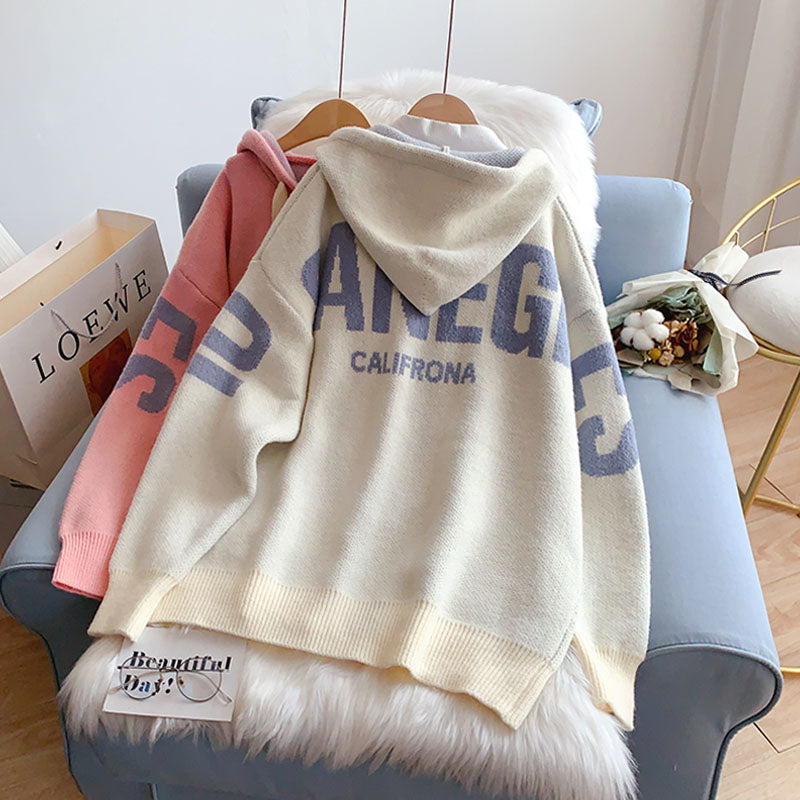 Pull cardigan à capuche bleu Klein Bodyguard 5247