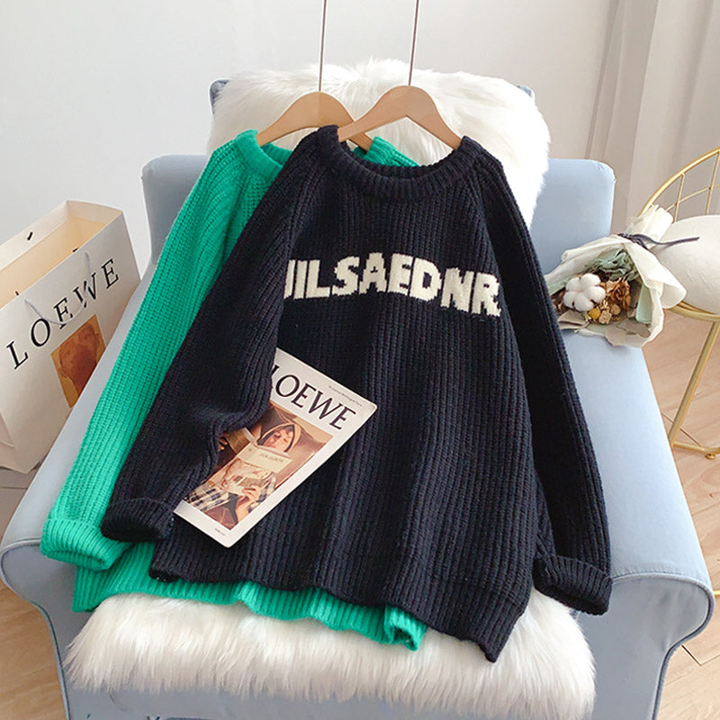 Pull ample haut de gamme bleu Klein 5223