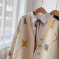 Manteau cardigan tricoté style paresseux 5077