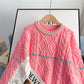 Pull ras du cou torsadé Pull Top 5080