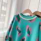 Pull léopard mode femme pull ample 5086