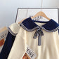 Pull à col bleu marine College Pull polyvalent 4978