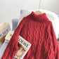 Pull col montant pull paresseux et étranger 5014