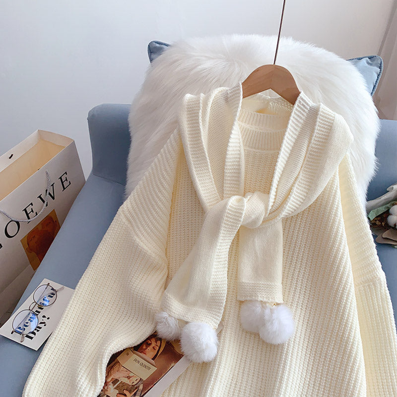 Pull châle à capuche nouveau pull 5059