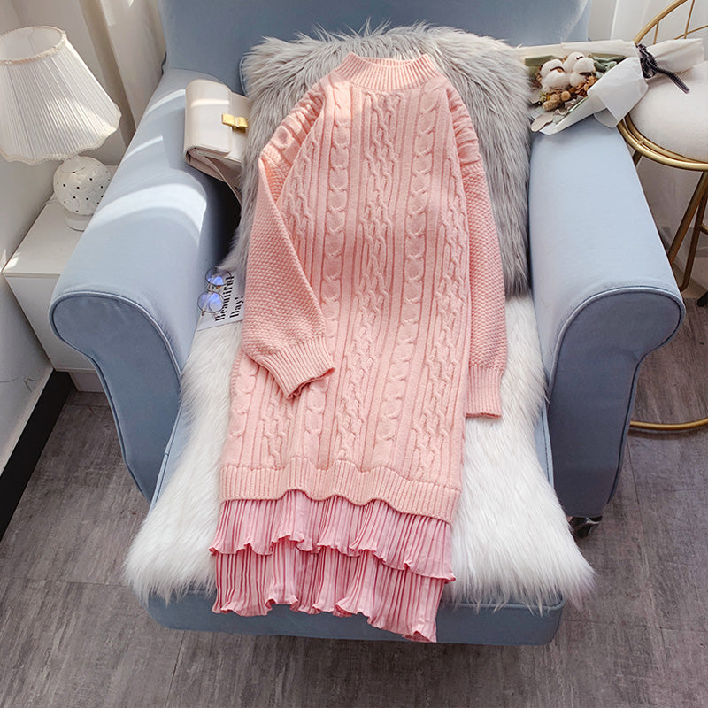 Robe mi-longue en tricot 5079