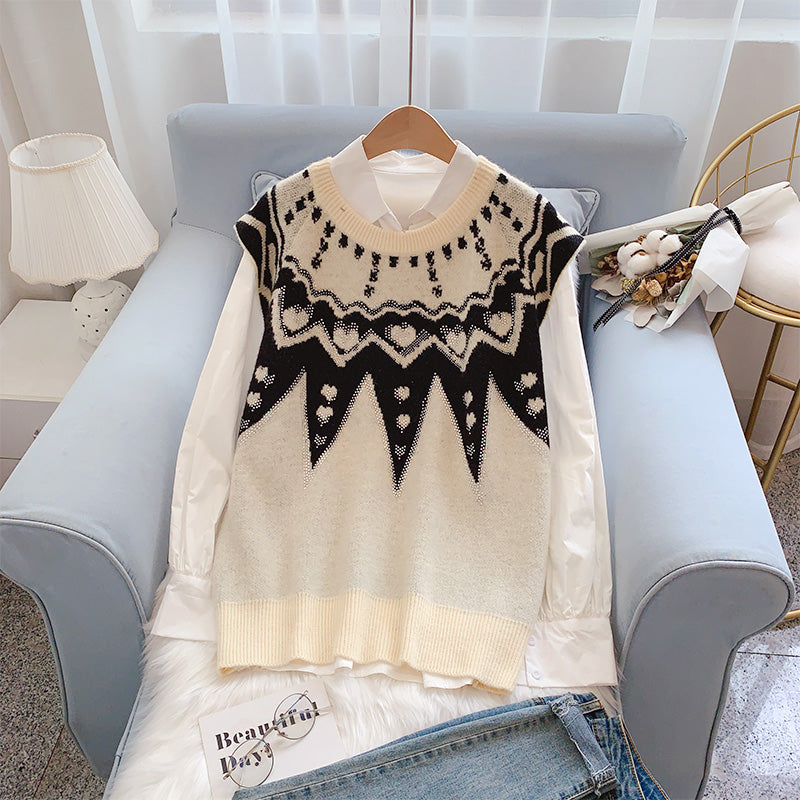 Gilet ample sans manches 5071