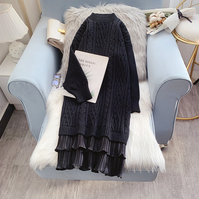 Robe mi-longue en tricot 5079