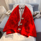 Cardigan en tricot torsadé vintage 5061