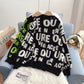 Pull à lettres style étranger 4989