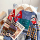 Pull de Noël vintage avec ours en dessin animé 5103