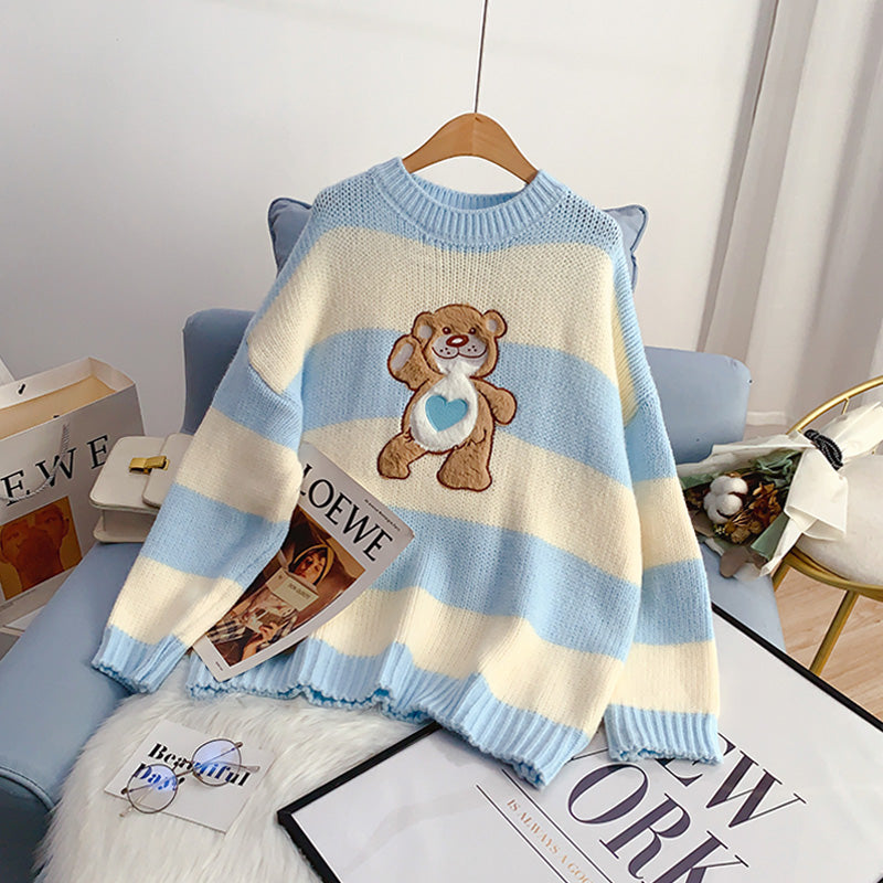 Pull ours mignon et doux, pull, haut 4979