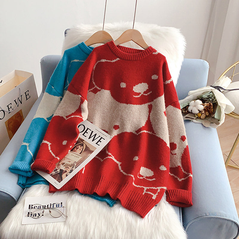 Pull ours coupe vent paresseux top 5003