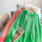 Pull à capuche doux et ciré changeant de couleur 4967