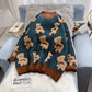 Portez un doux manteau paresseux japonais à l'extérieur du petit pull ours 5025